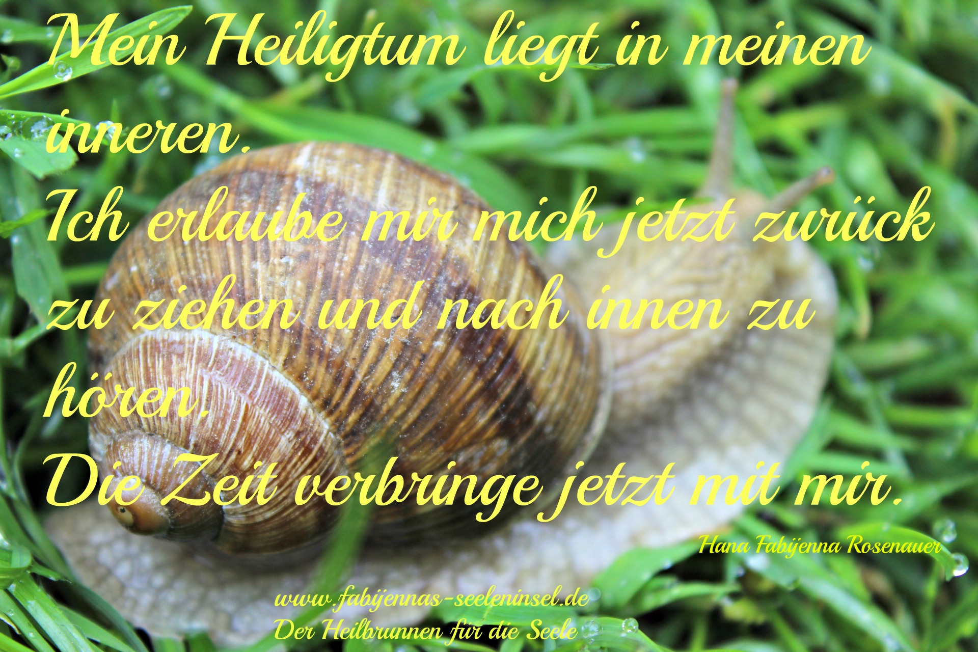 Mein Heiligtum liegt in meinen inneren