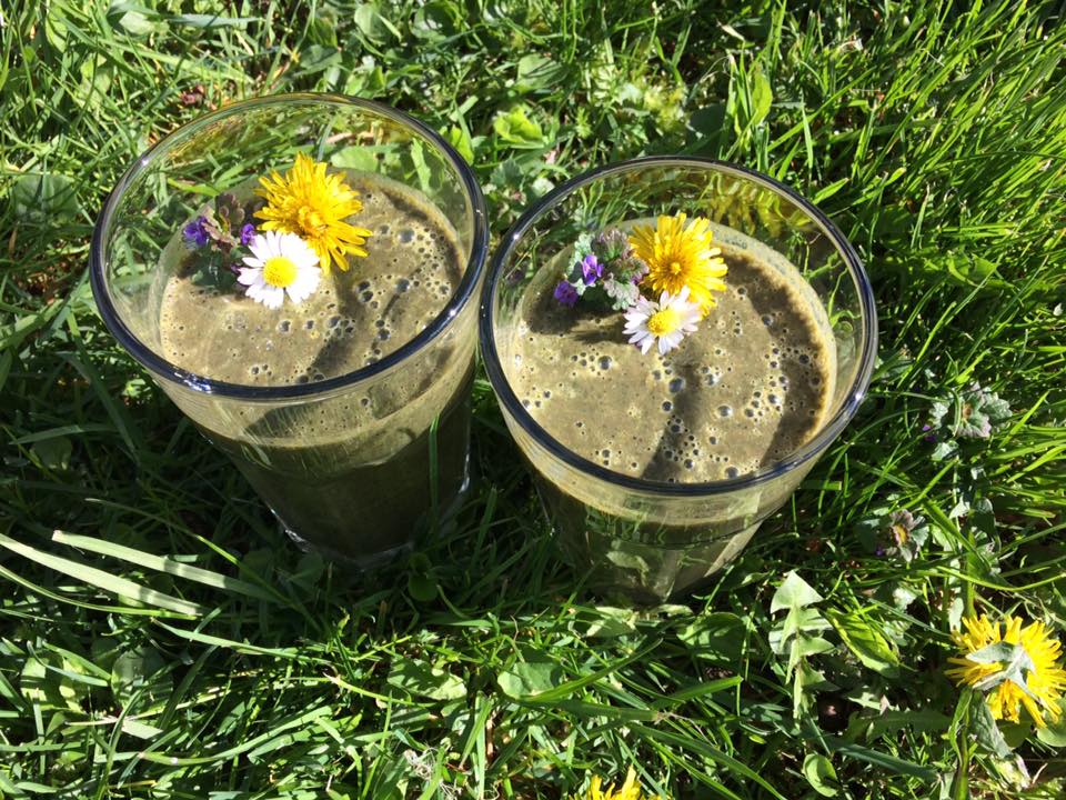 Grüne Smoothie Löwenzahn