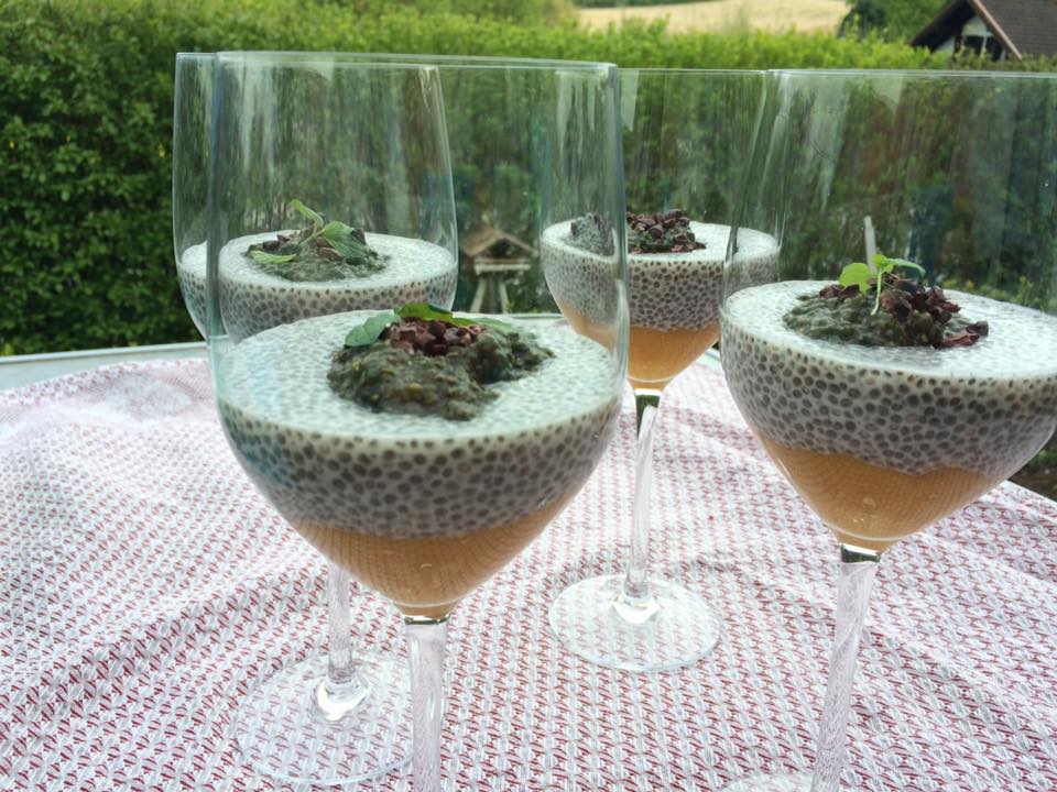 Mango- Pfefferminz Chia-pudding