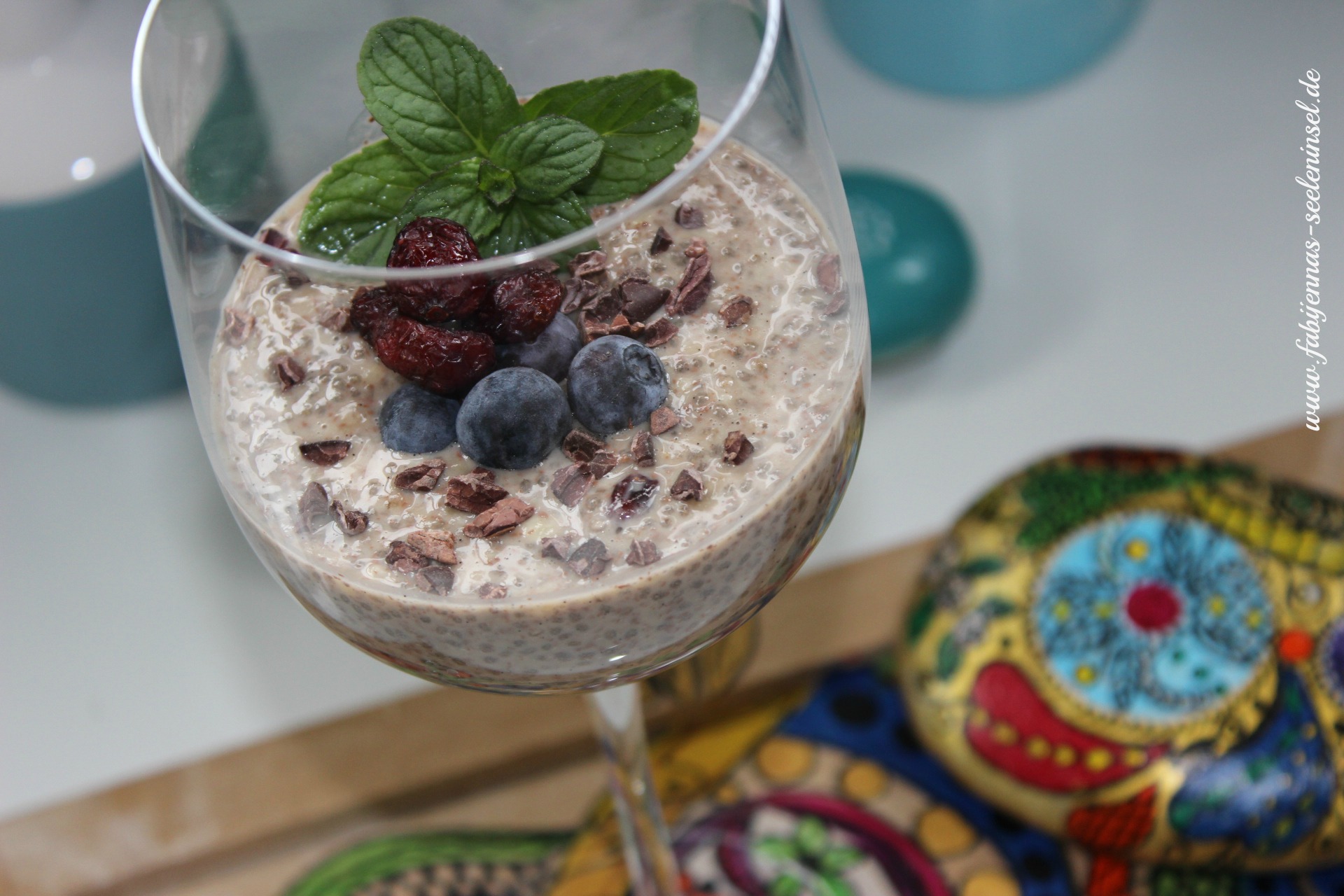 Chiapudding mit Schokolade….