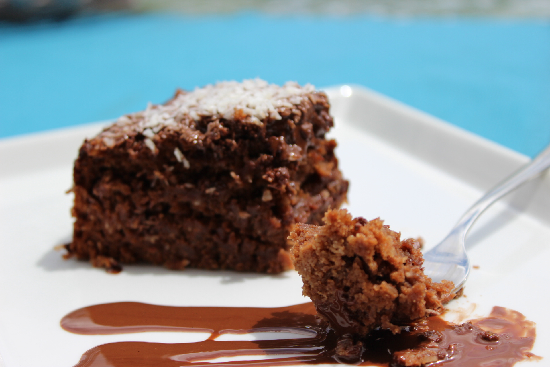 Schokokuchen mit Kokos und Banane